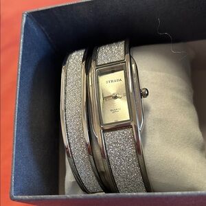 Strada Women's Silver Glitter Watch Brand New